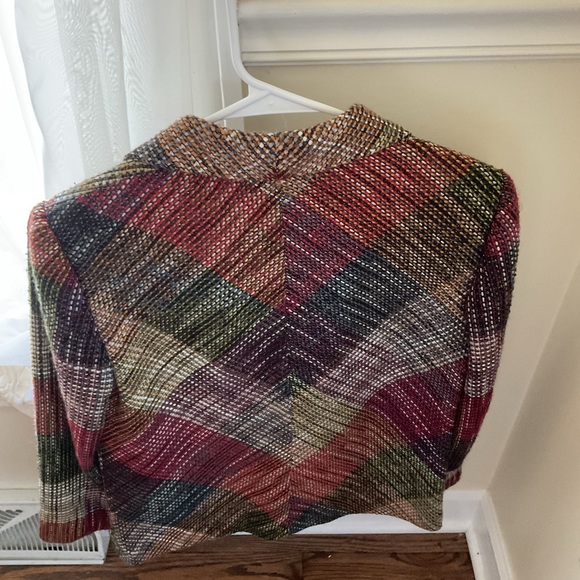 Chico's Vibrant Plaid Women's Blazer - Picture 3 of 14